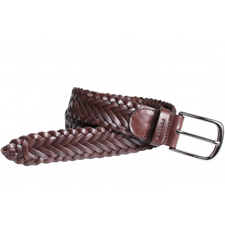 Cinturón trenzado para marrón